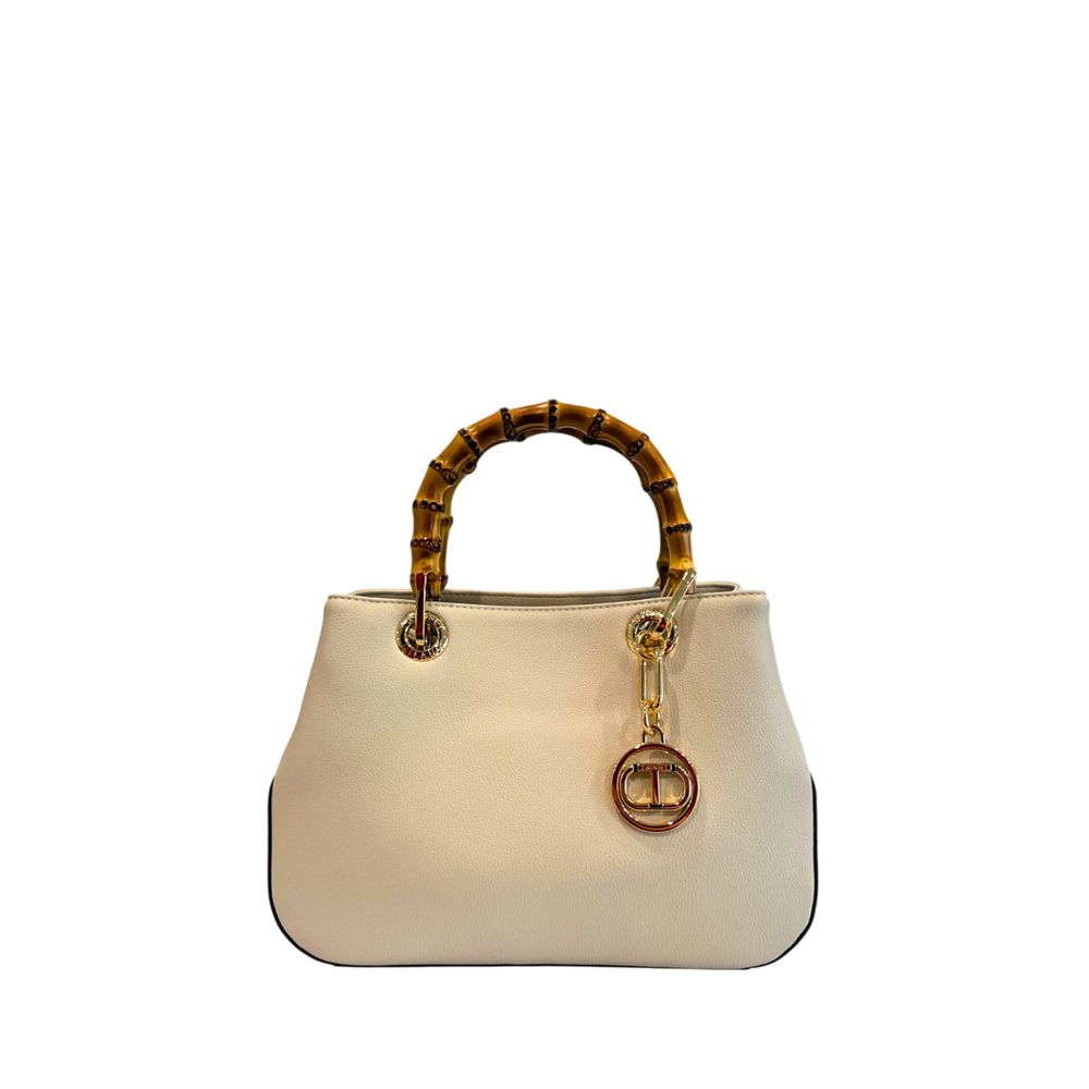 Twinset Beige PU Women Women's Handbag