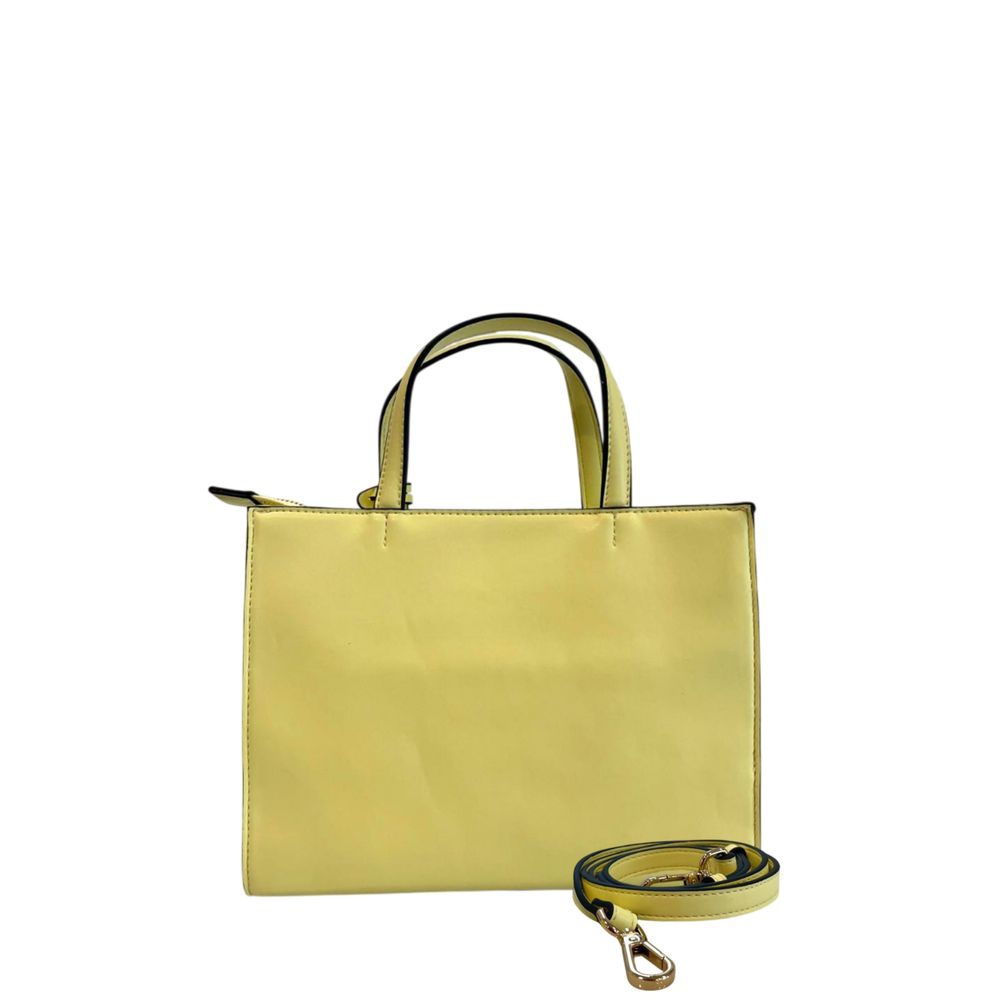 Twinset Yellow PU Women Women's Handbag
