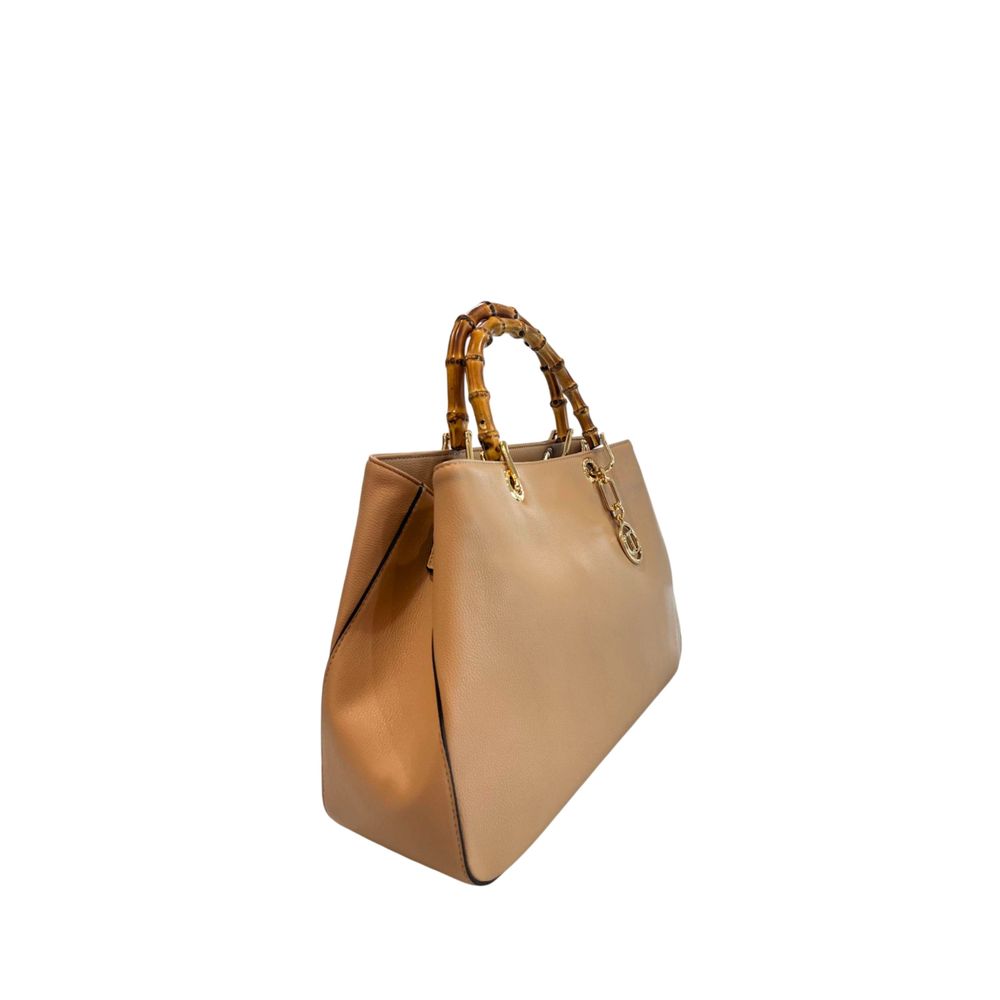 Twinset Brown PU Women Women's Handbag