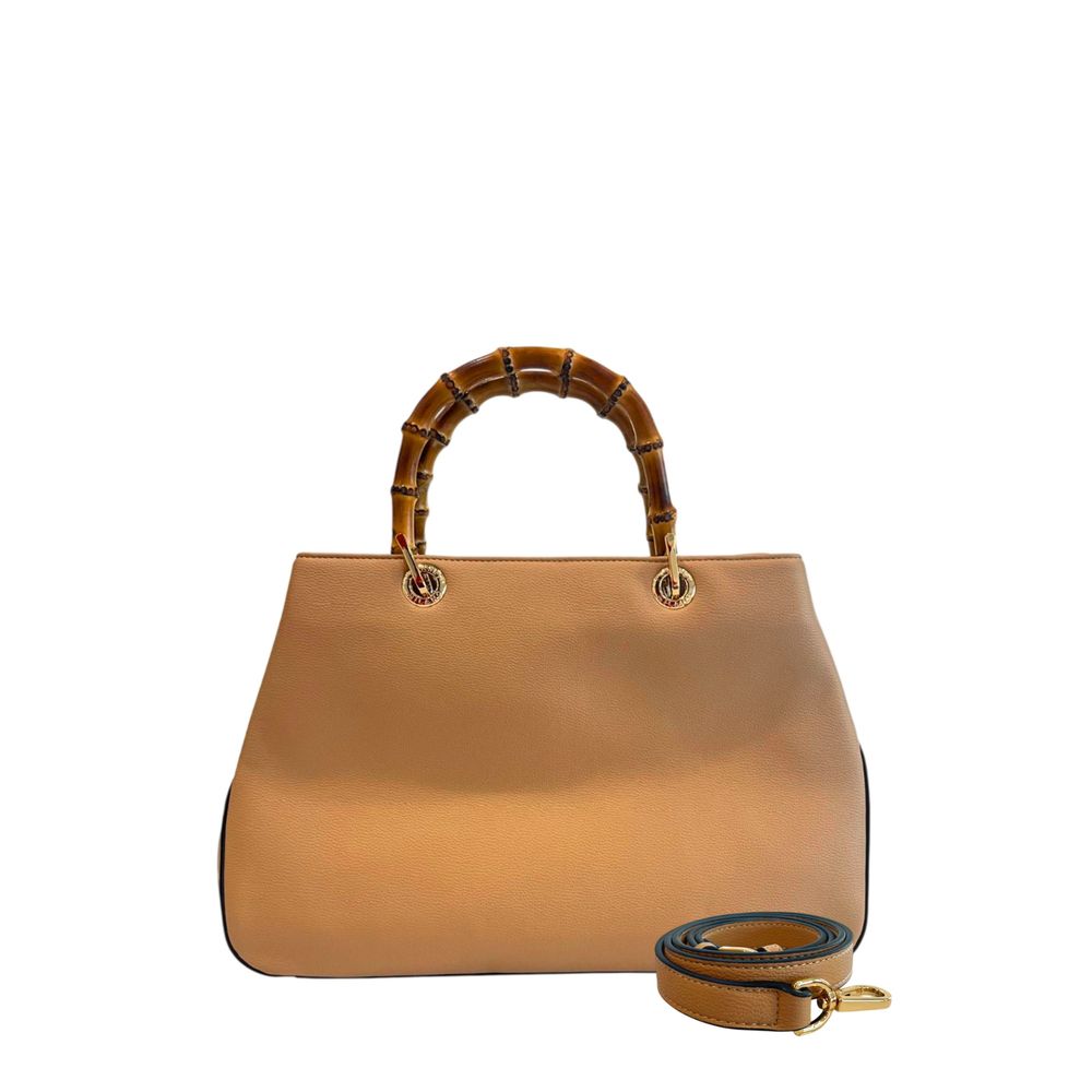 Twinset Brown PU Women Women's Handbag