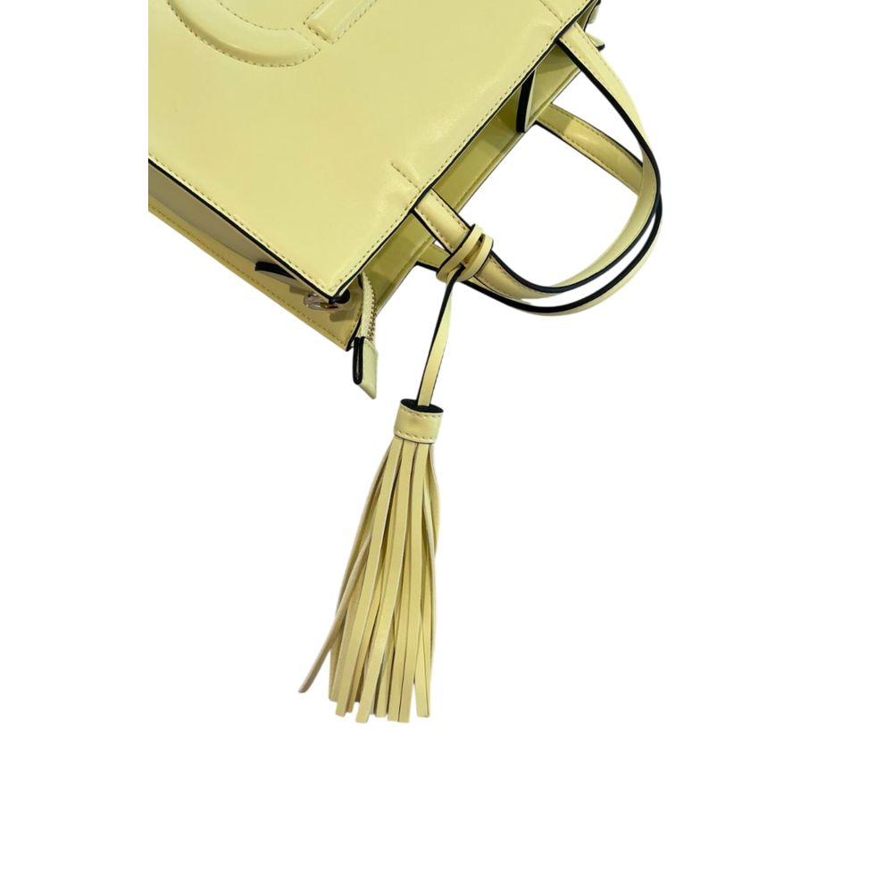 Twinset Yellow PU Women Women's Handbag