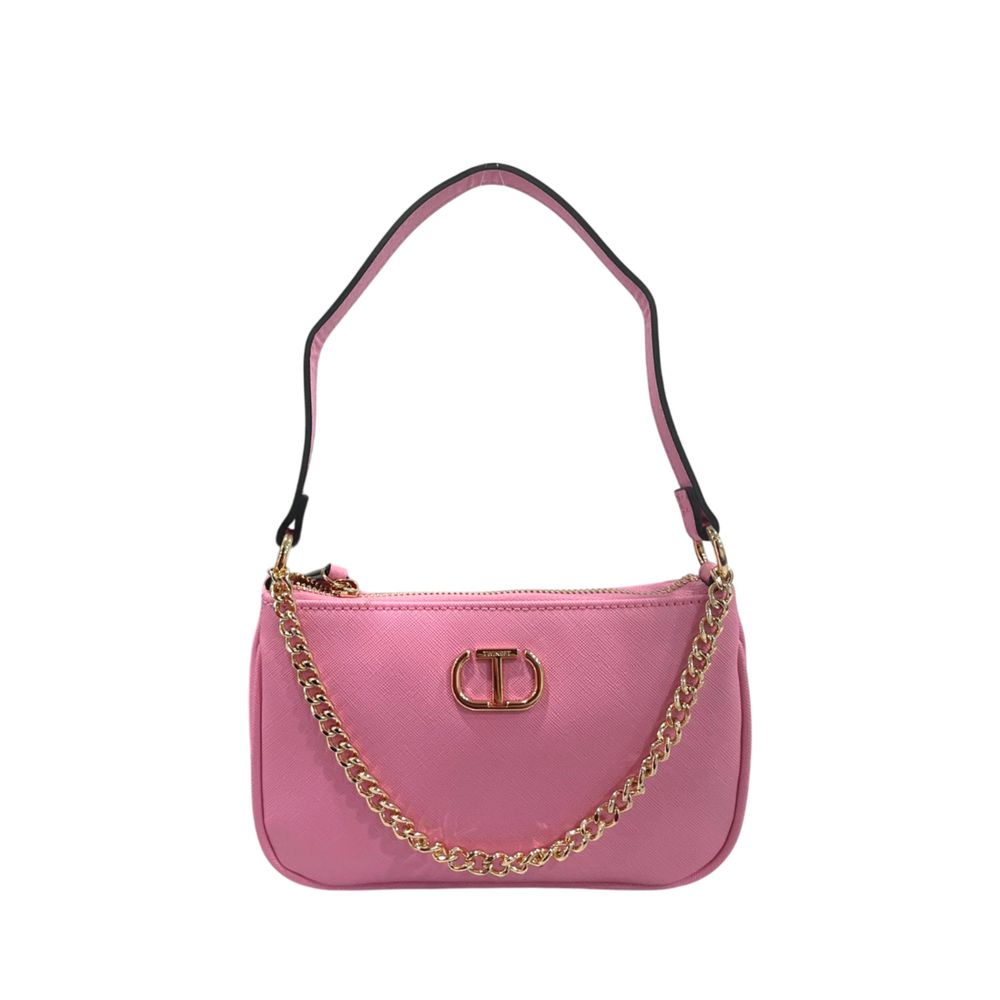 Twinset White PU Women Women's Handbag