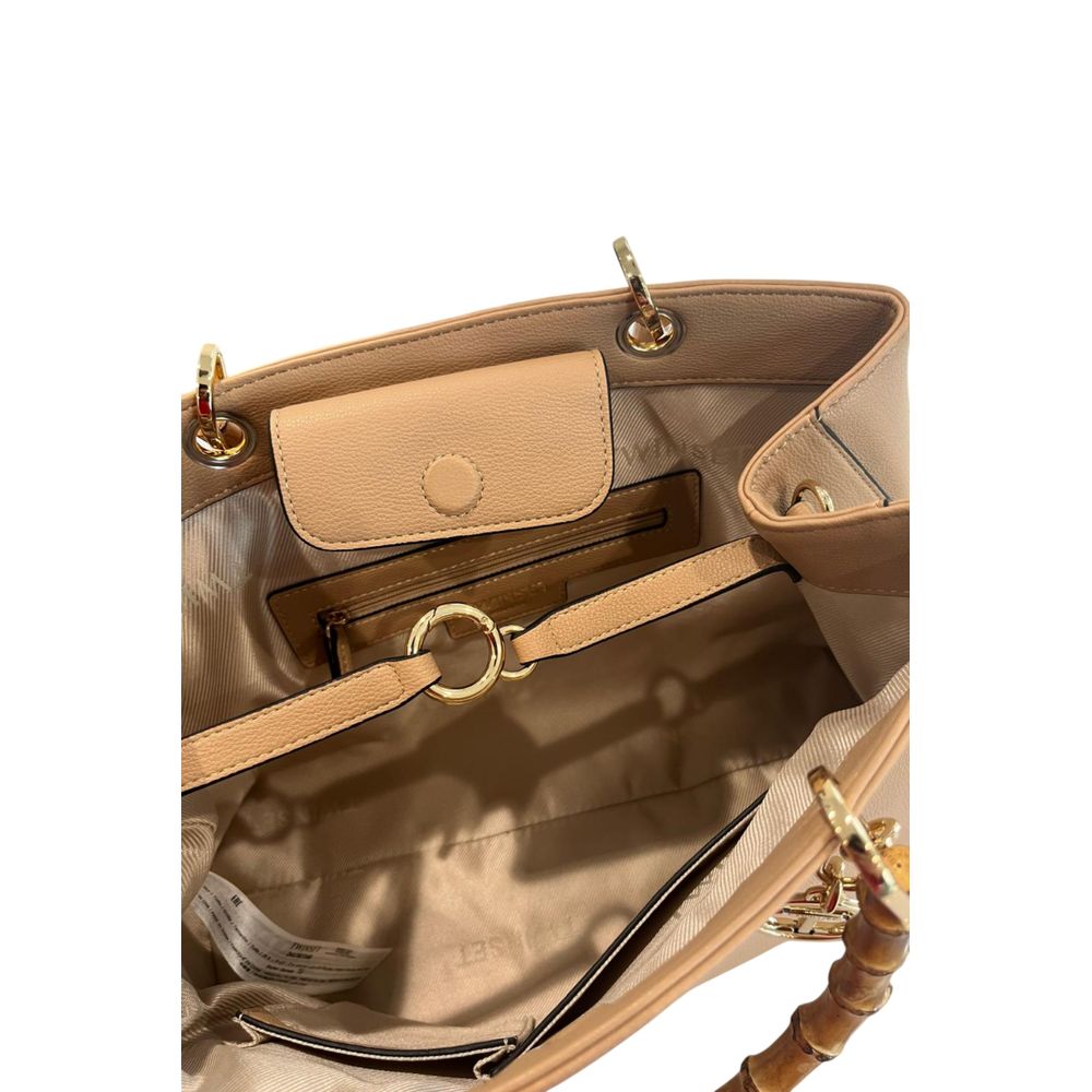 Twinset Brown PU Women Women's Handbag