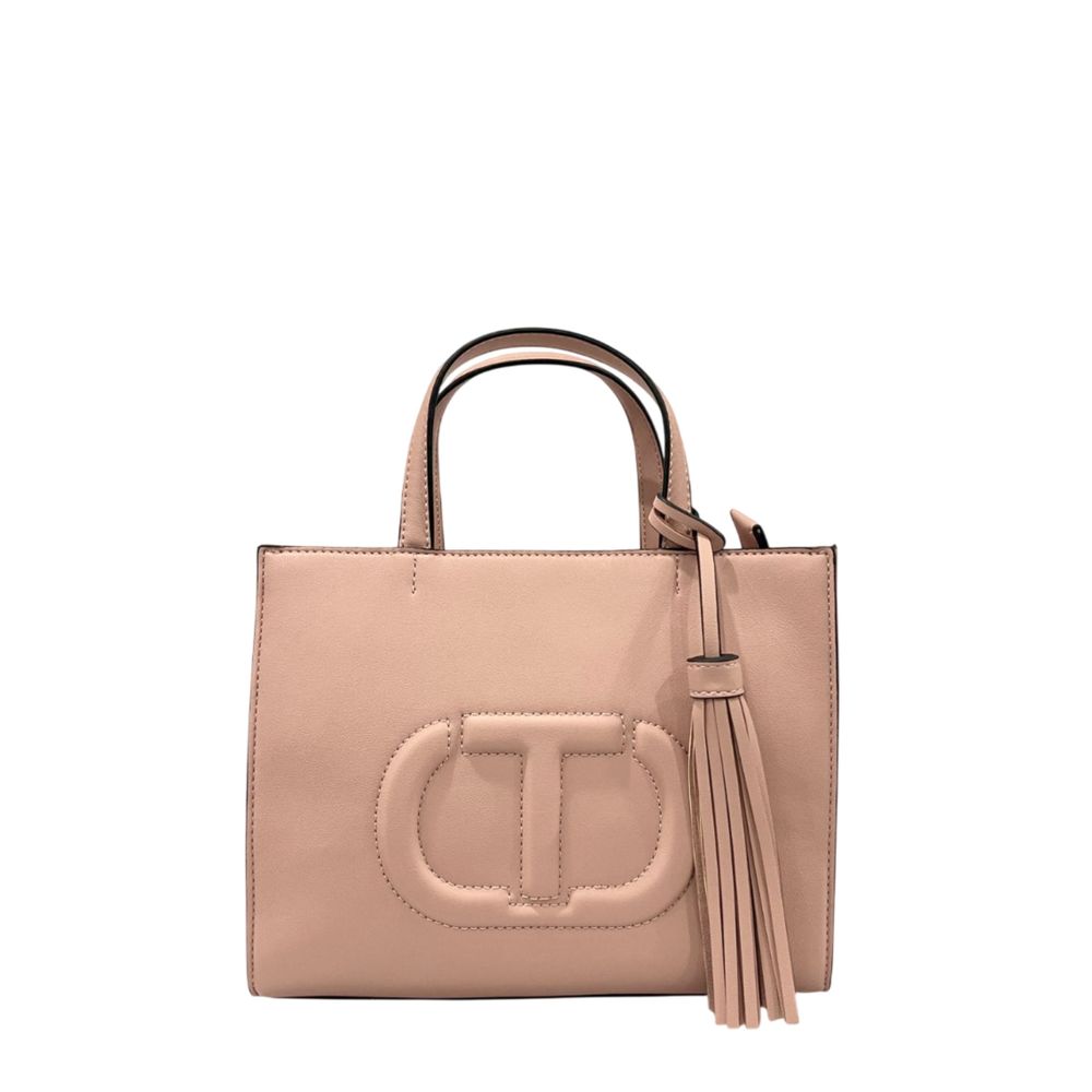 Twinset Pink PU Women Women's Handbag