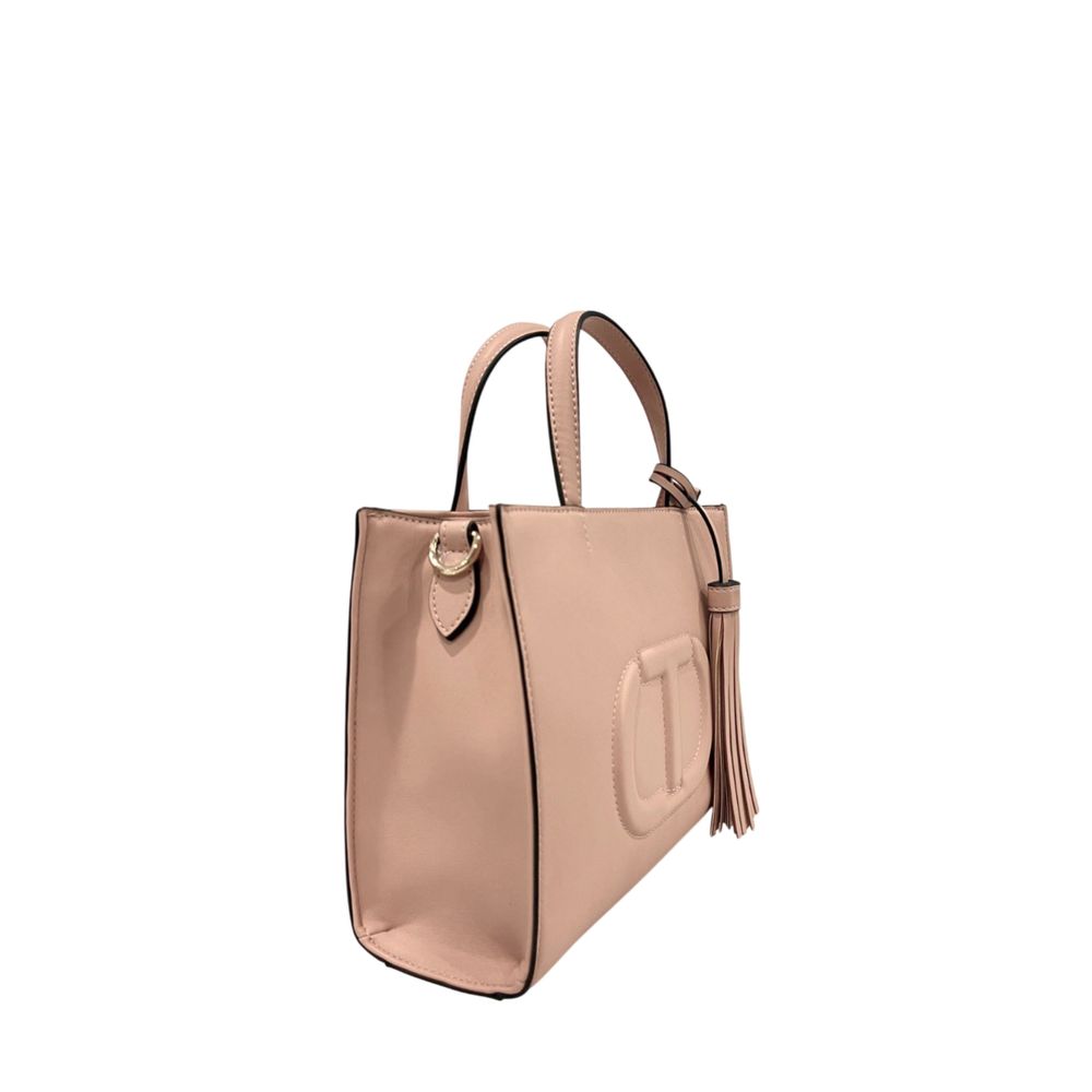 Twinset Pink PU Women Women's Handbag