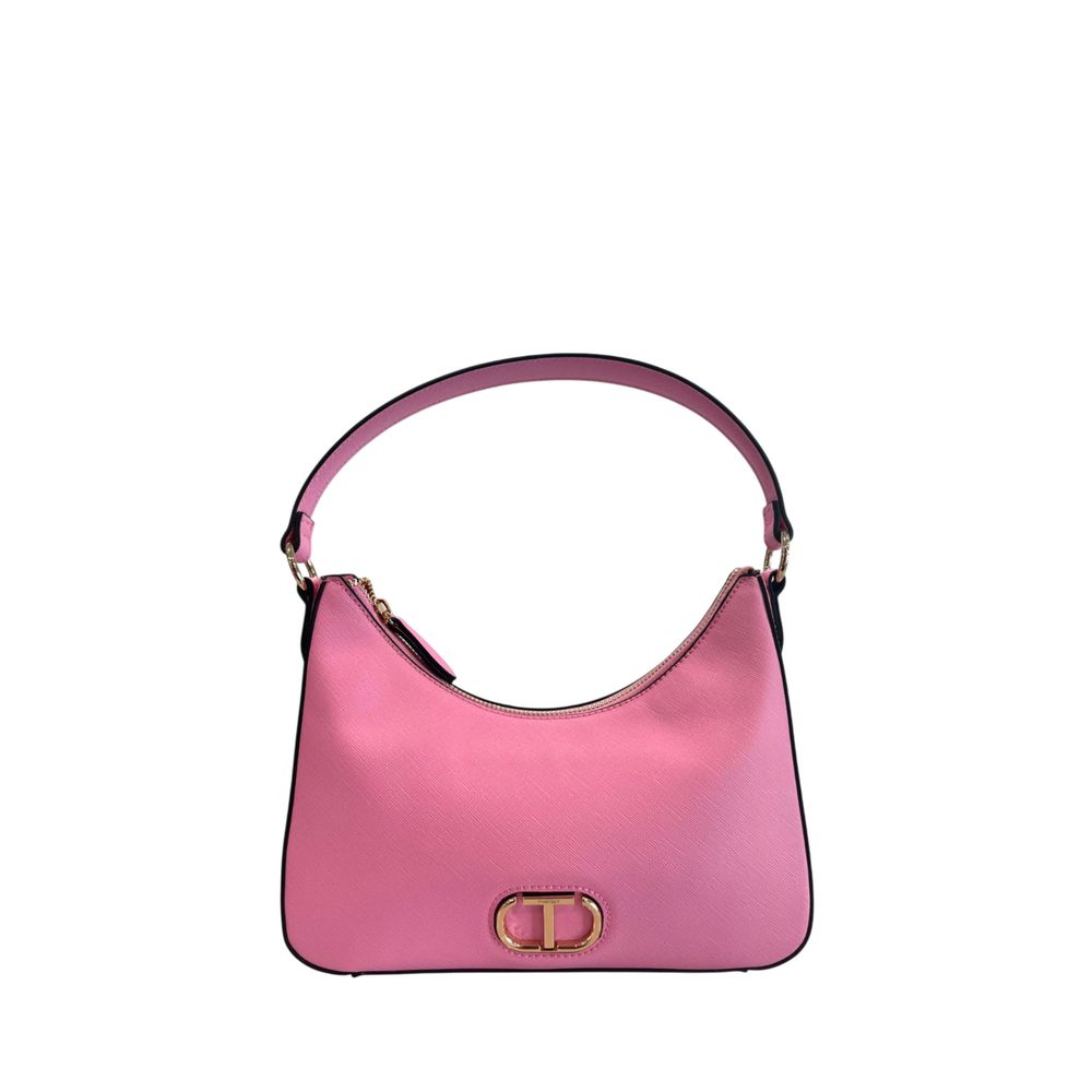 Twinset Pink PU Women Shoulder Women's Bag