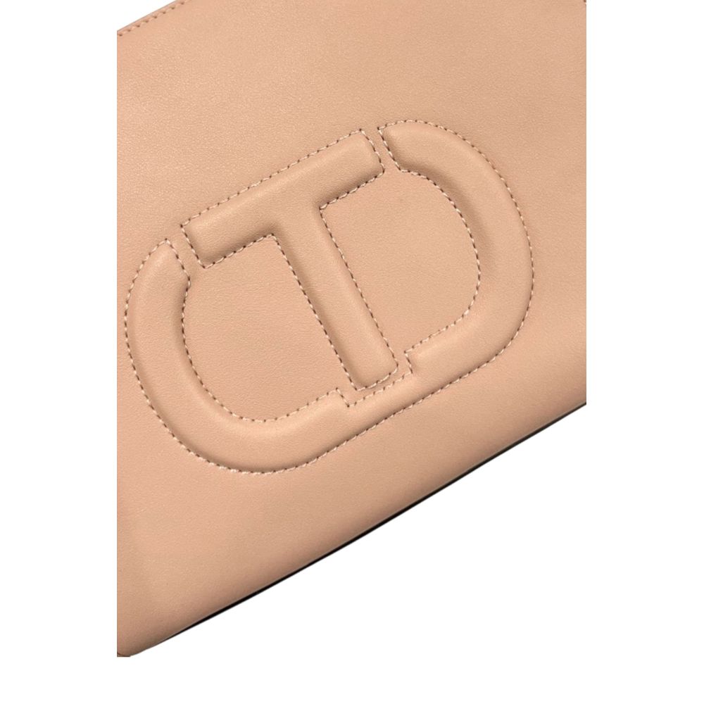 Twinset Pink PU Women Women's Handbag
