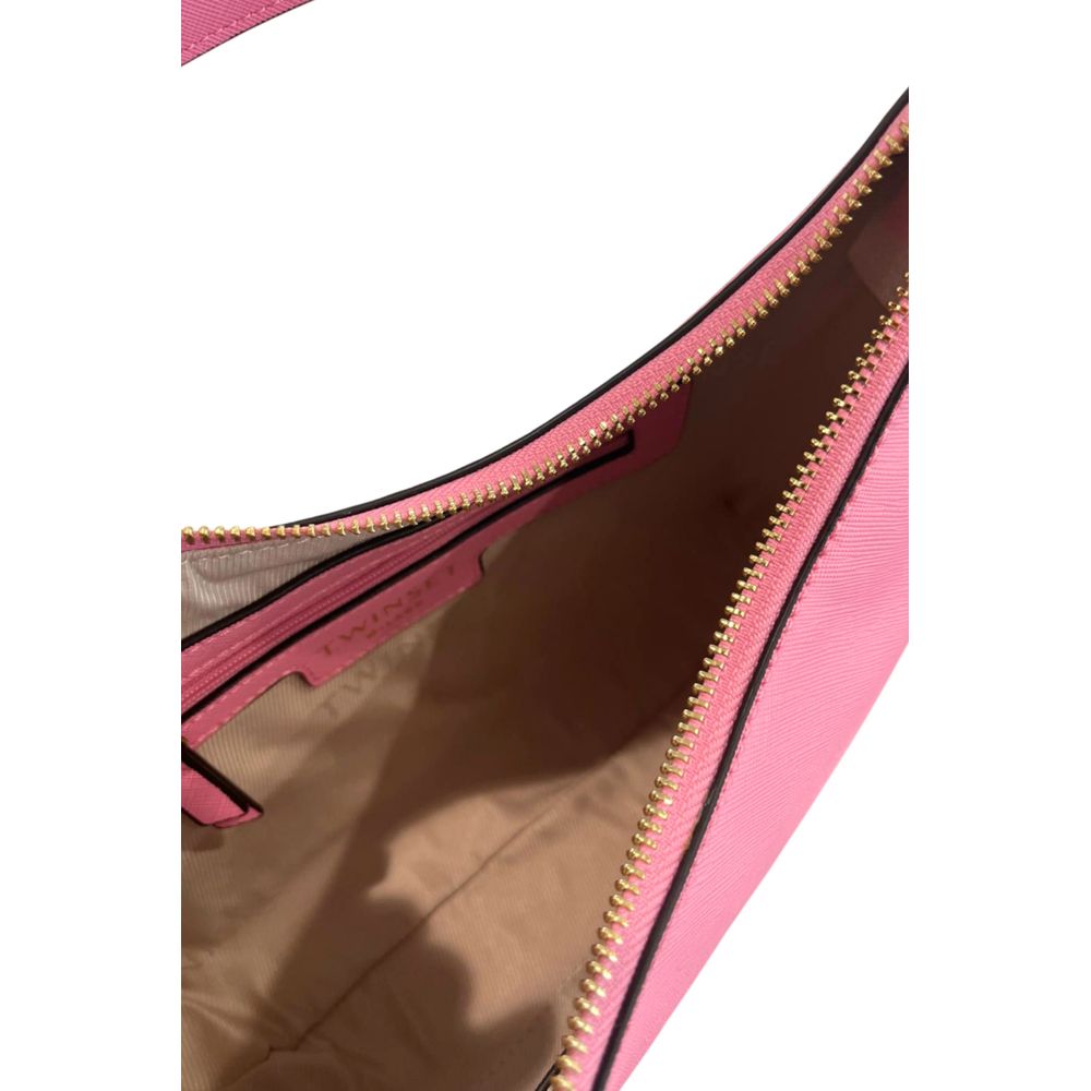 Twinset Pink PU Women Shoulder Women's Bag