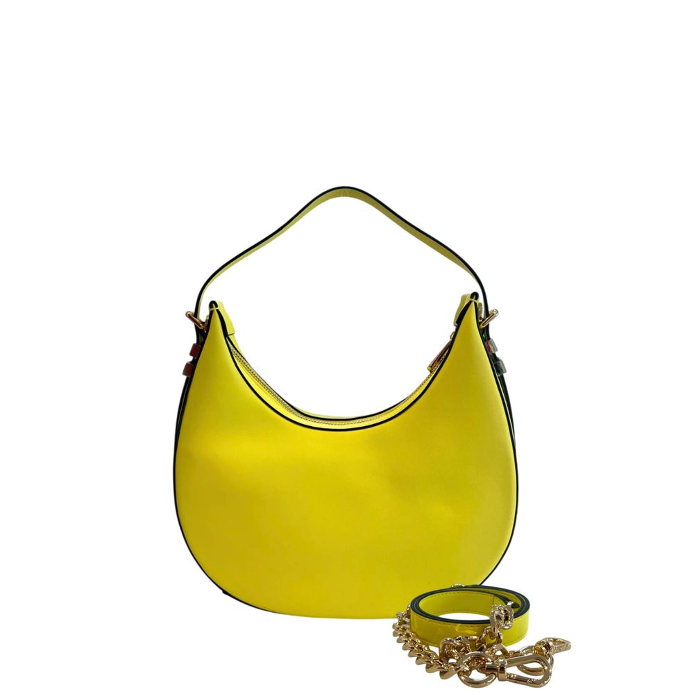 Twinset Yellow PU Women Shoulder Women's Bag