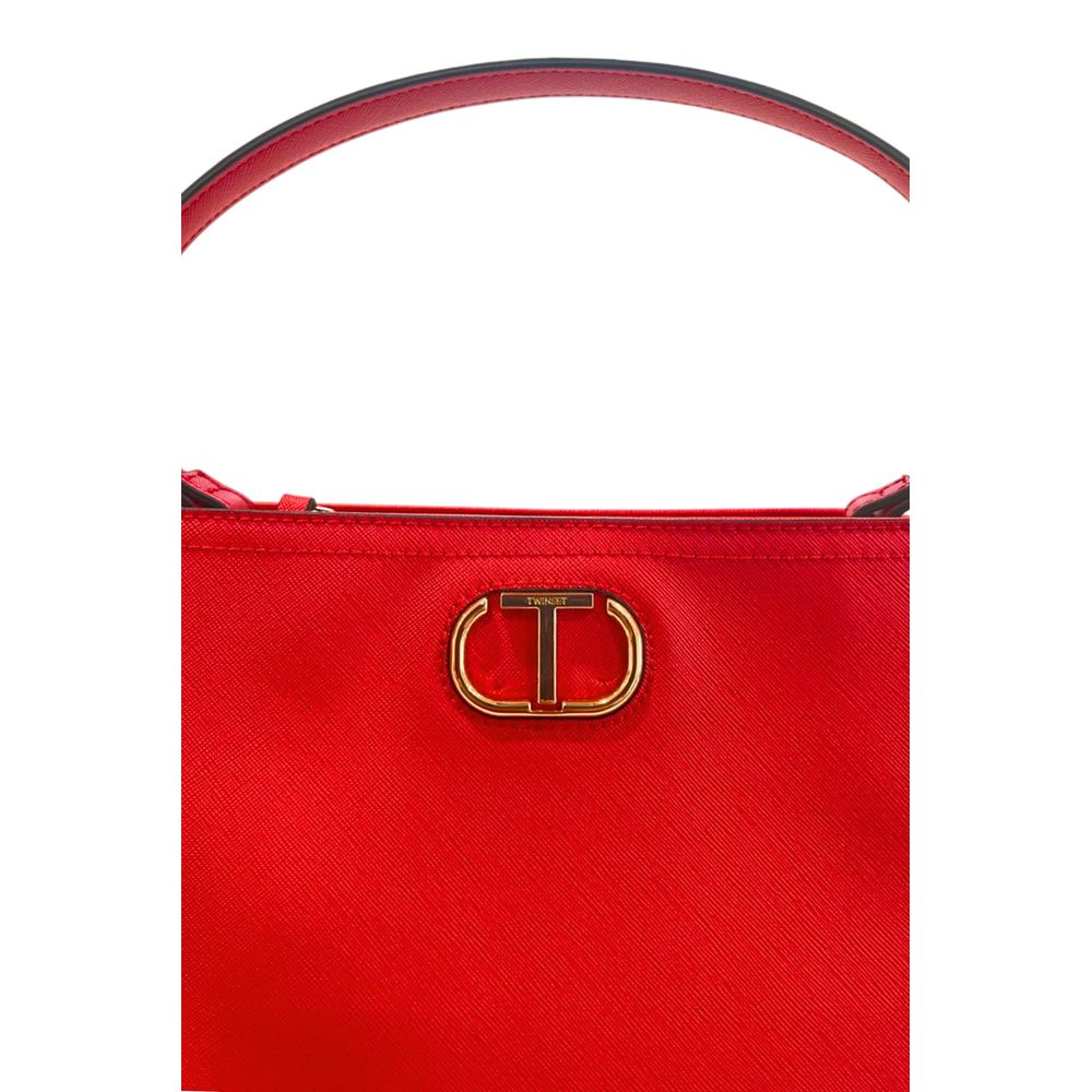 Twinset Red PU Women Women's Handbag