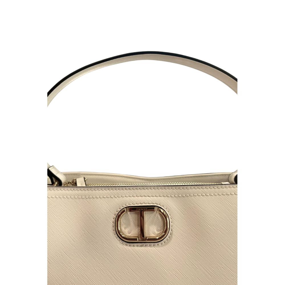 Twinset White PU Women Women's Handbag