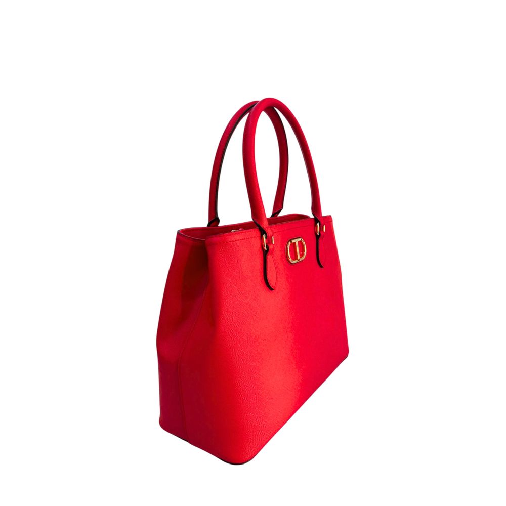 Twinset White PU Women Women's Handbag