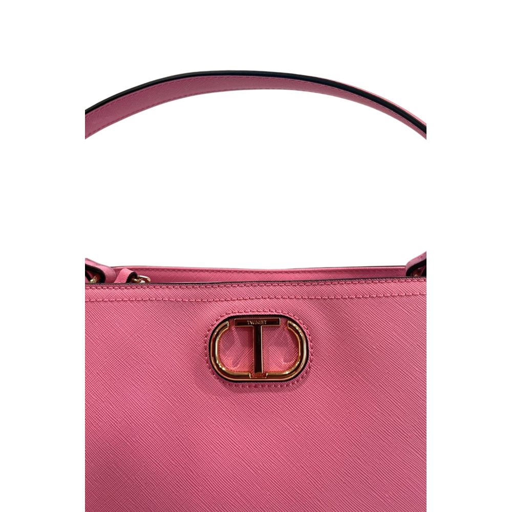 Twinset Pink PU Women Women's Handbag