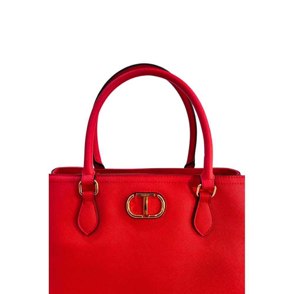 Twinset White PU Women Women's Handbag