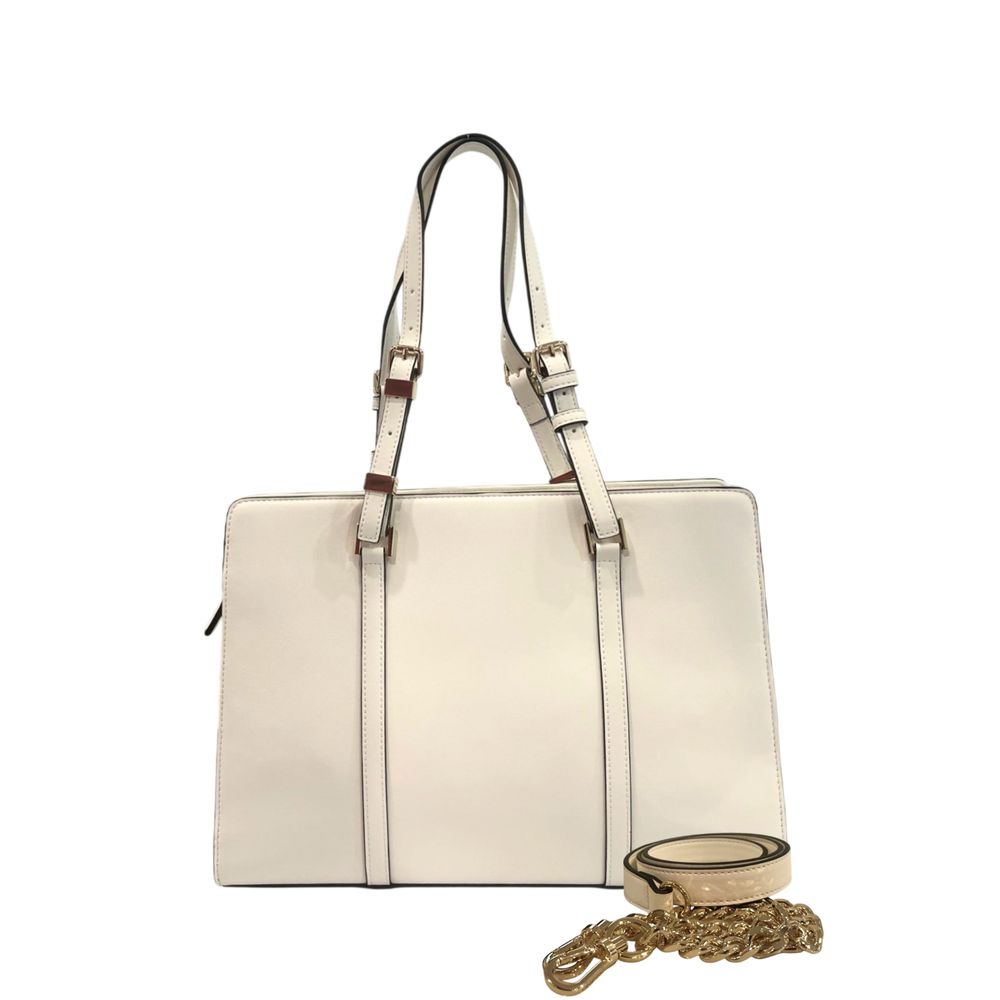 Twinset White PU Women Shoulder Women's Bag