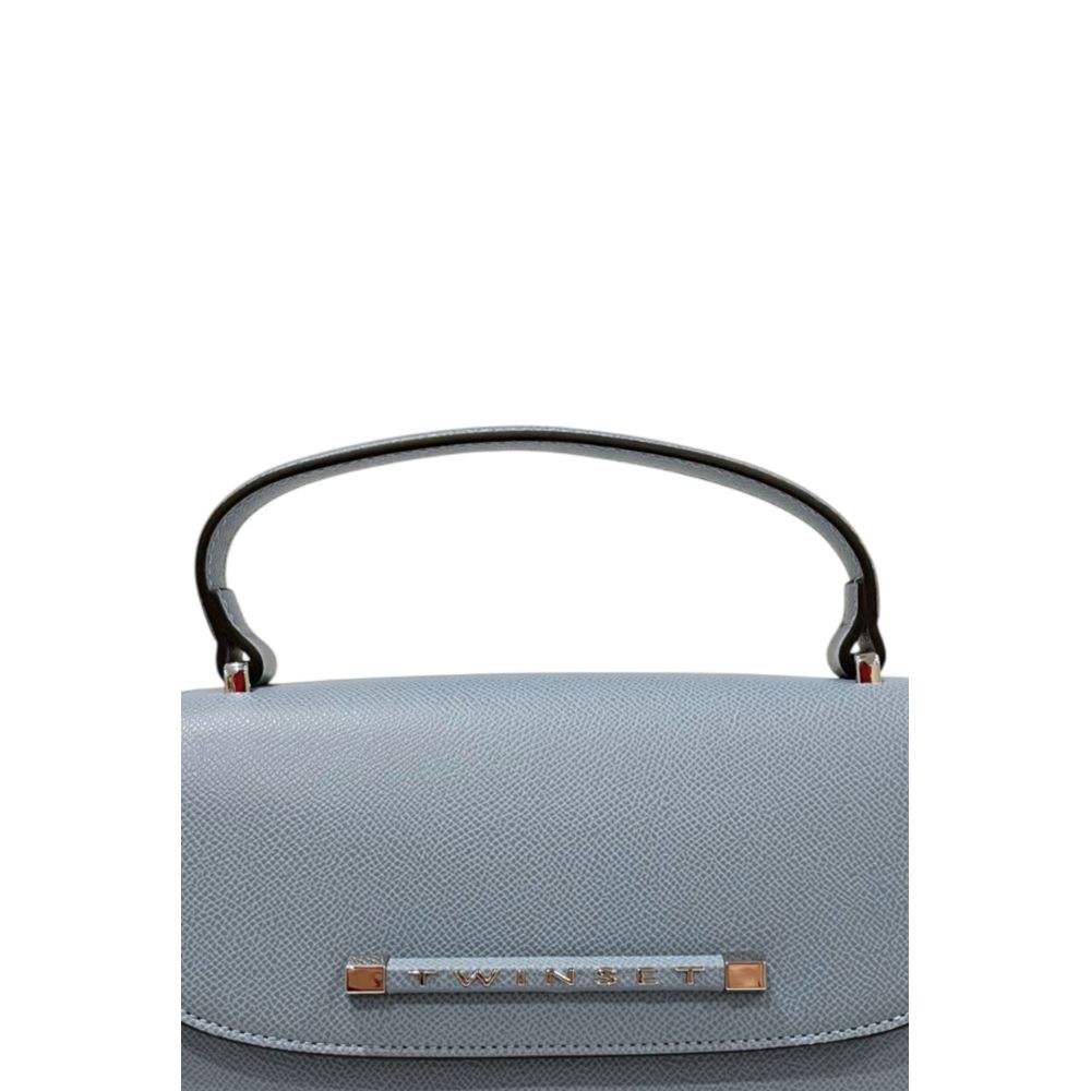 Twinset Blue PU Women Women's Handbag