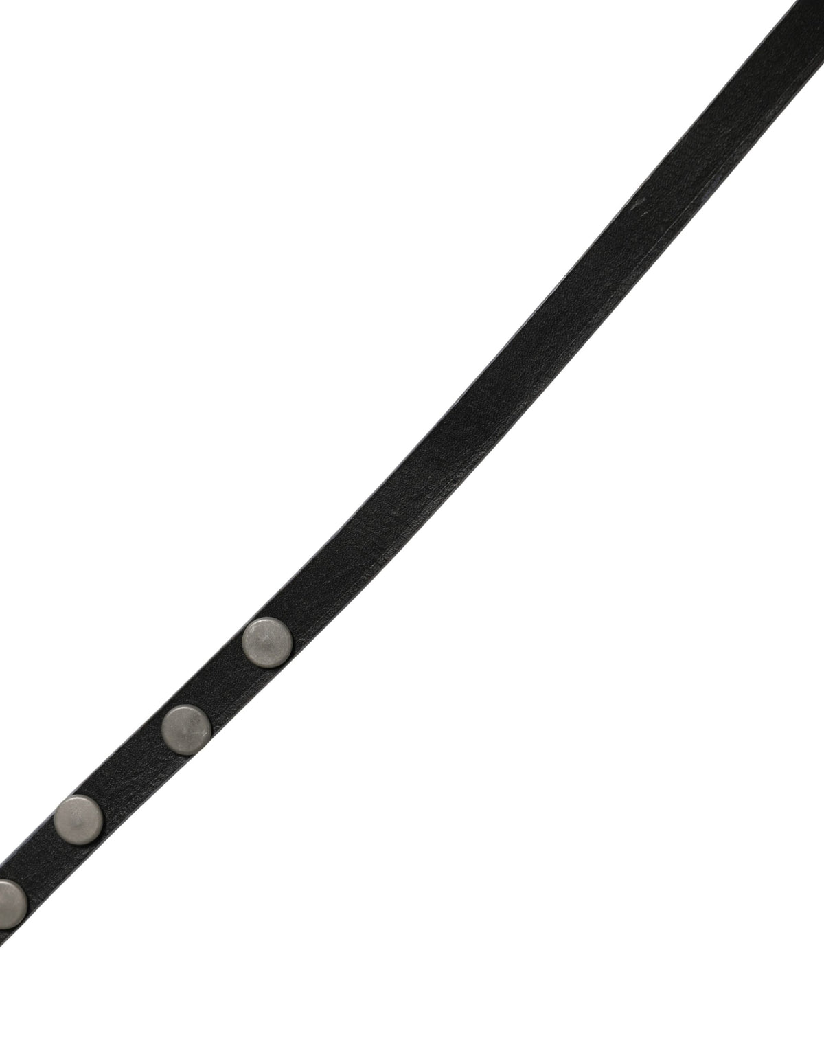 Costume National White Leather Studded Cintura Men's Belt
