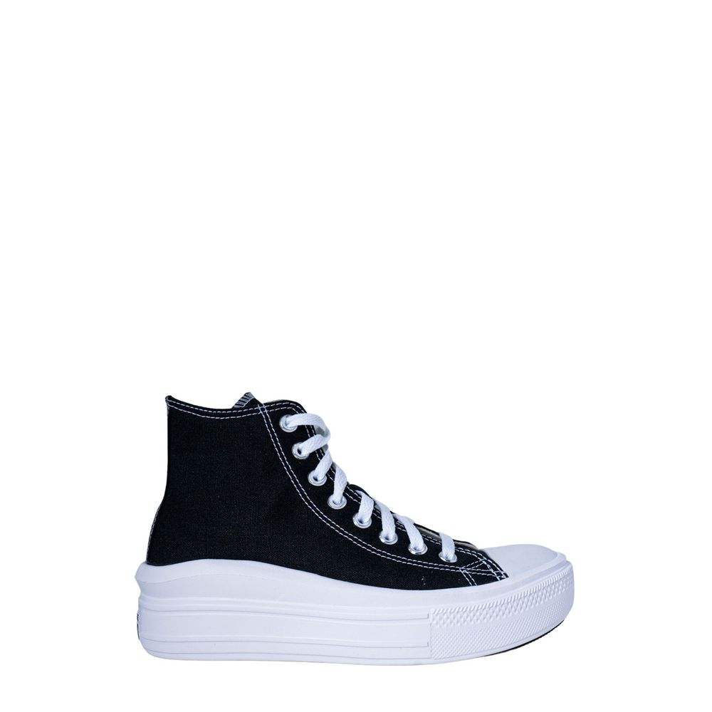 Converse Black Cotton Platform Women's Sneakers