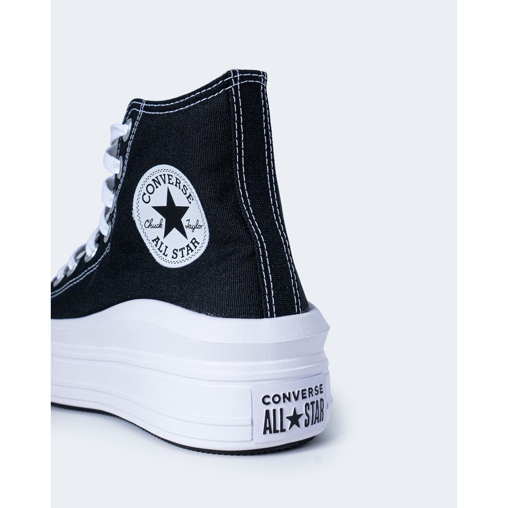 Converse Black Cotton Platform Women's Sneakers