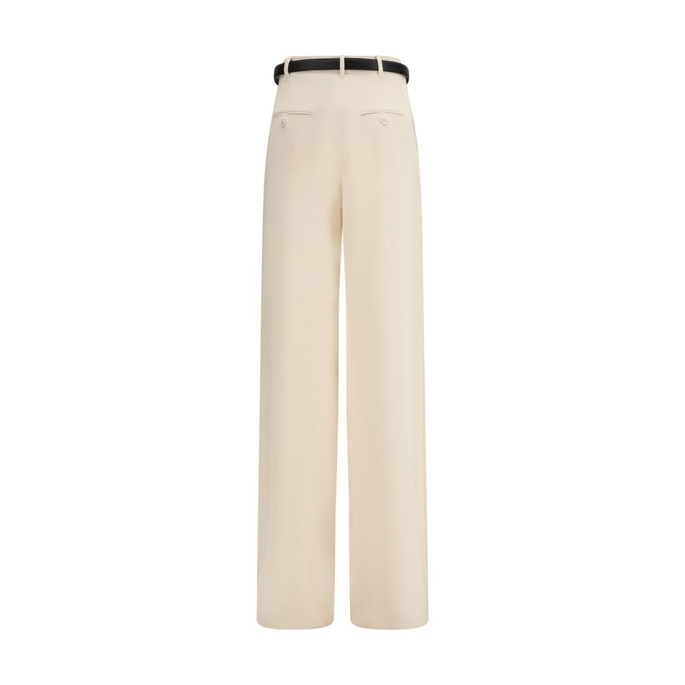 Max Mara Beige Triacetate Dress Women's Pants