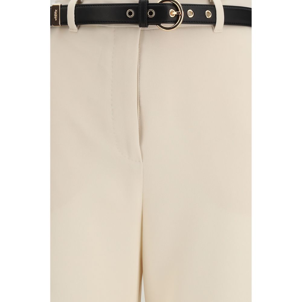Max Mara Beige Triacetate Dress Women's Pants