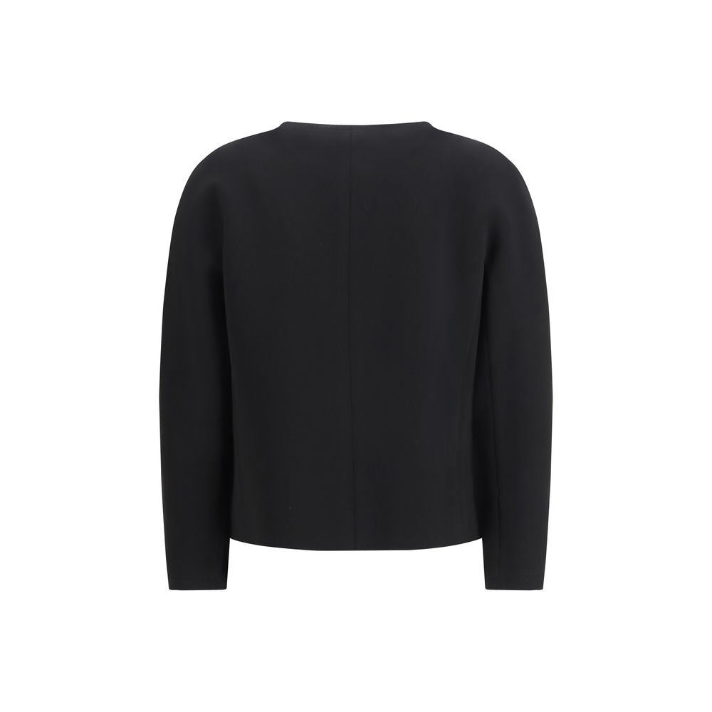 Max Mara Black Triacetate Women's Coat