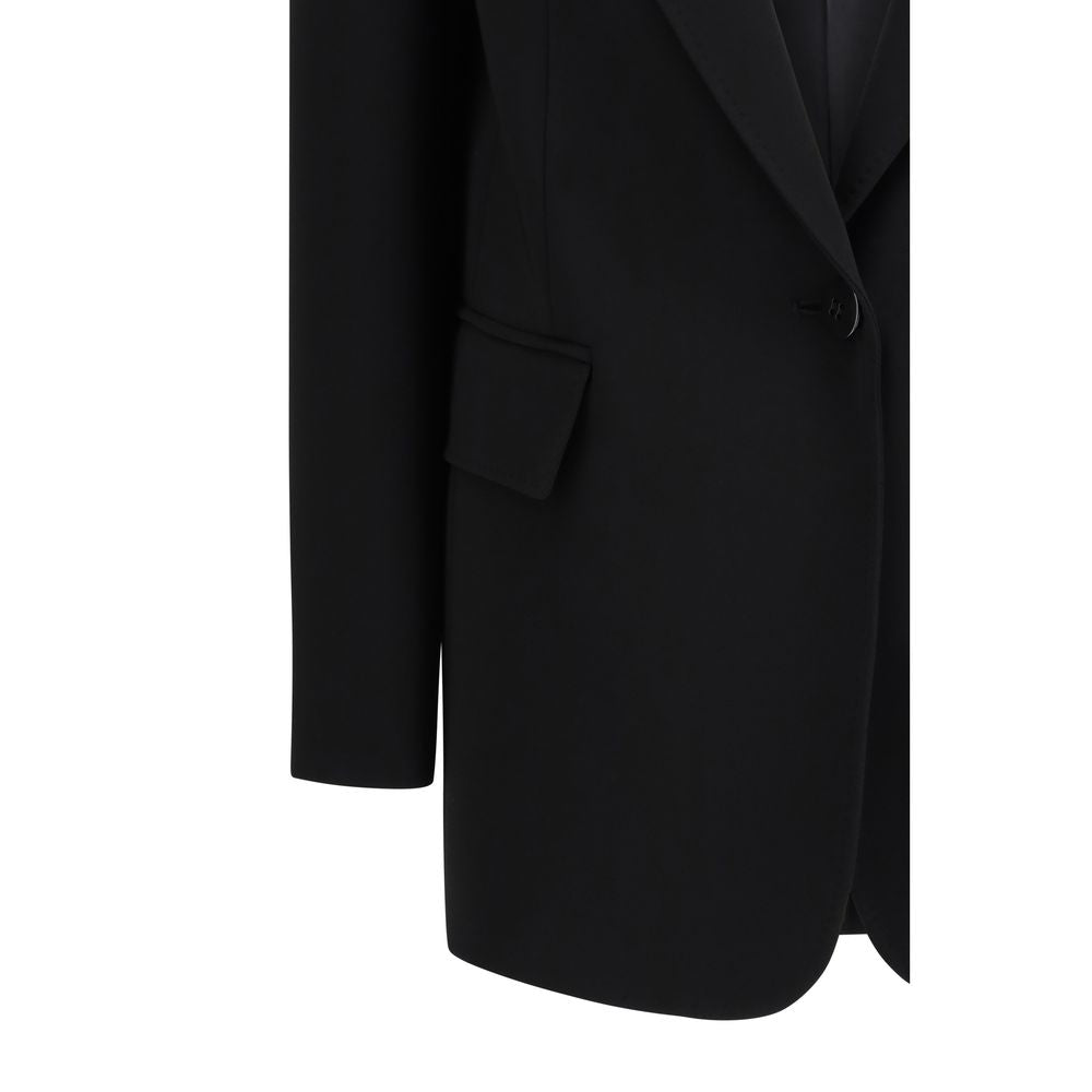 Max Mara Black Triacetate Women's Blazer