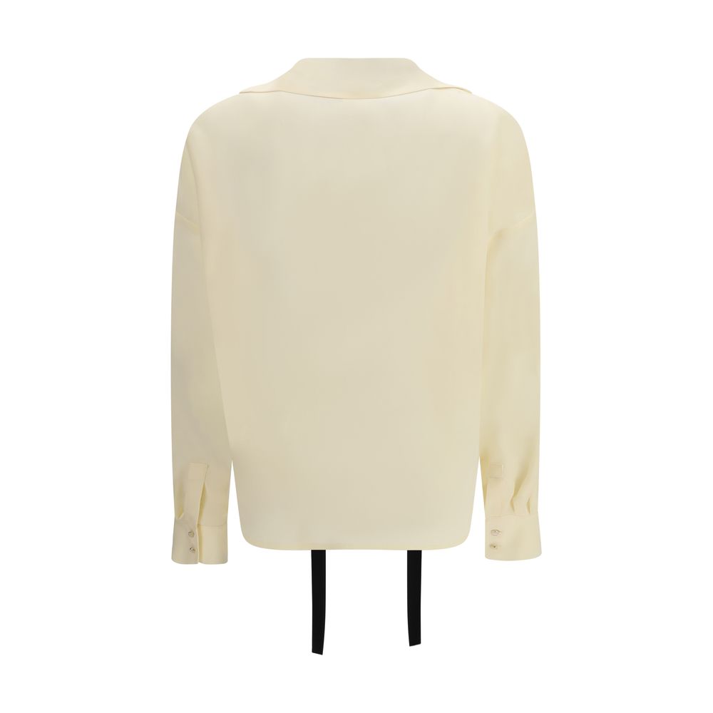 Max Mara Beige Silk Women's Blouse