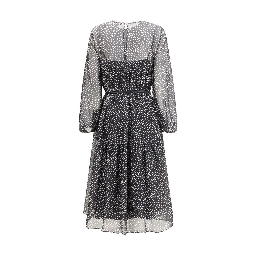 Max Mara Black Silk Casual Women's Dress