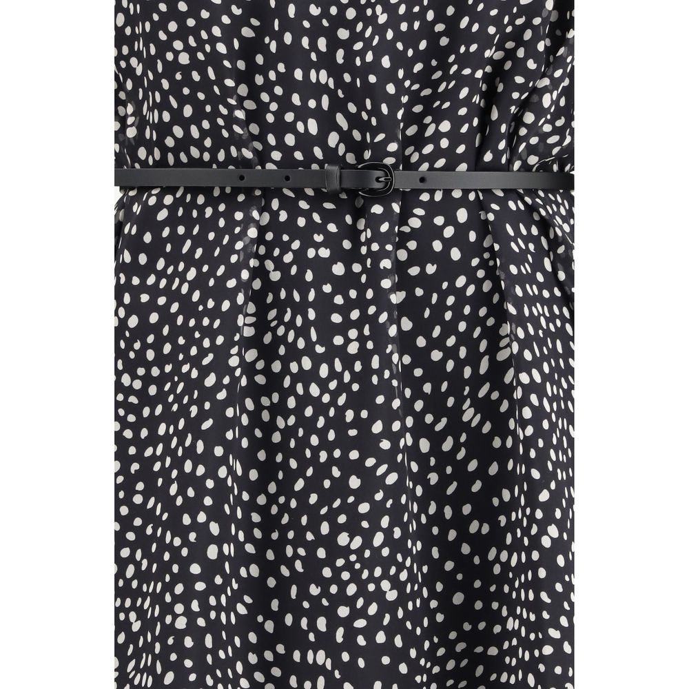 Max Mara Black Silk Casual Women's Dress