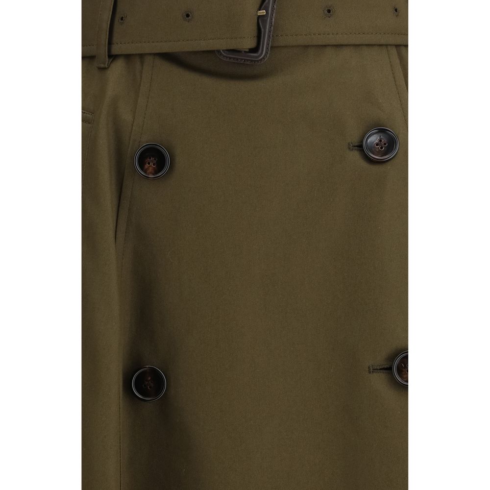 Burberry Bicolor Cotton Midi Women's Skirt