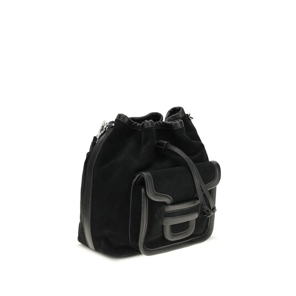 Pierre Hardy Black Calf Leather Bos Taurus Backet Women's Bag
