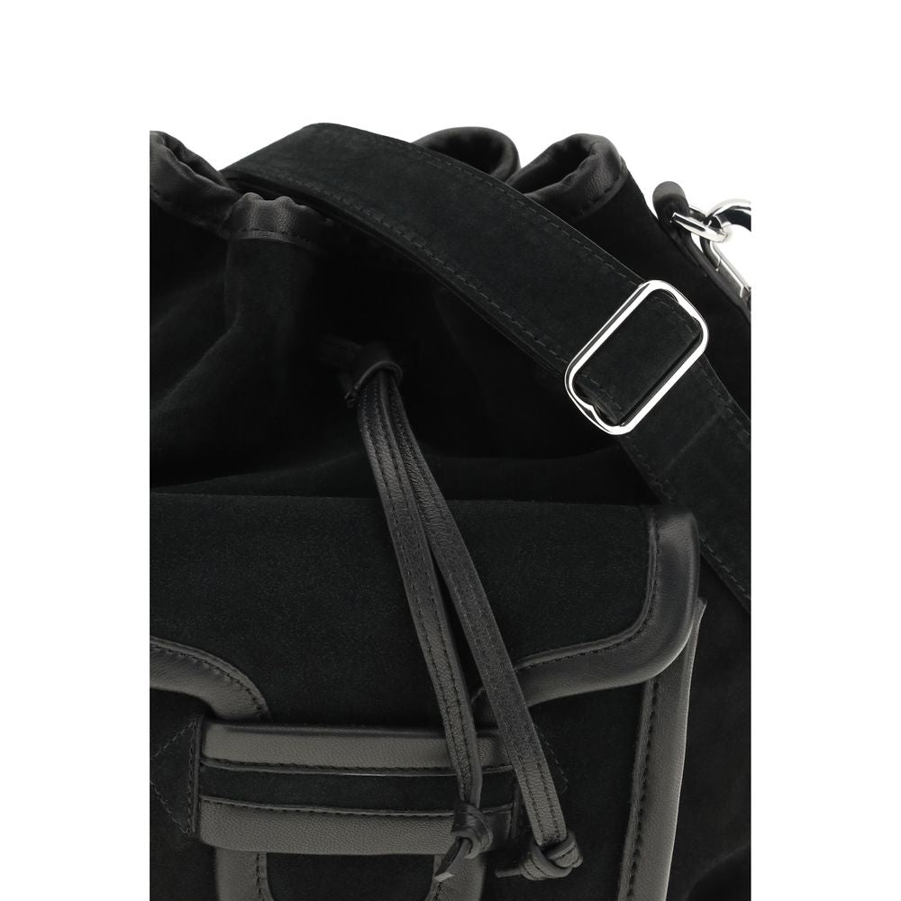 Pierre Hardy Black Calf Leather Bos Taurus Backet Women's Bag