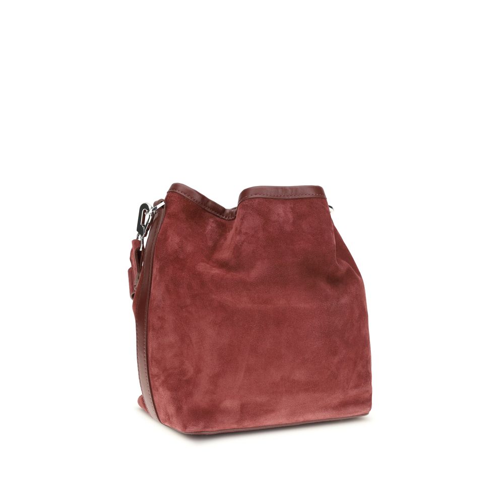 Pierre Hardy Bordeaux Calf Leather Bos Taurus Backet Women's Bag