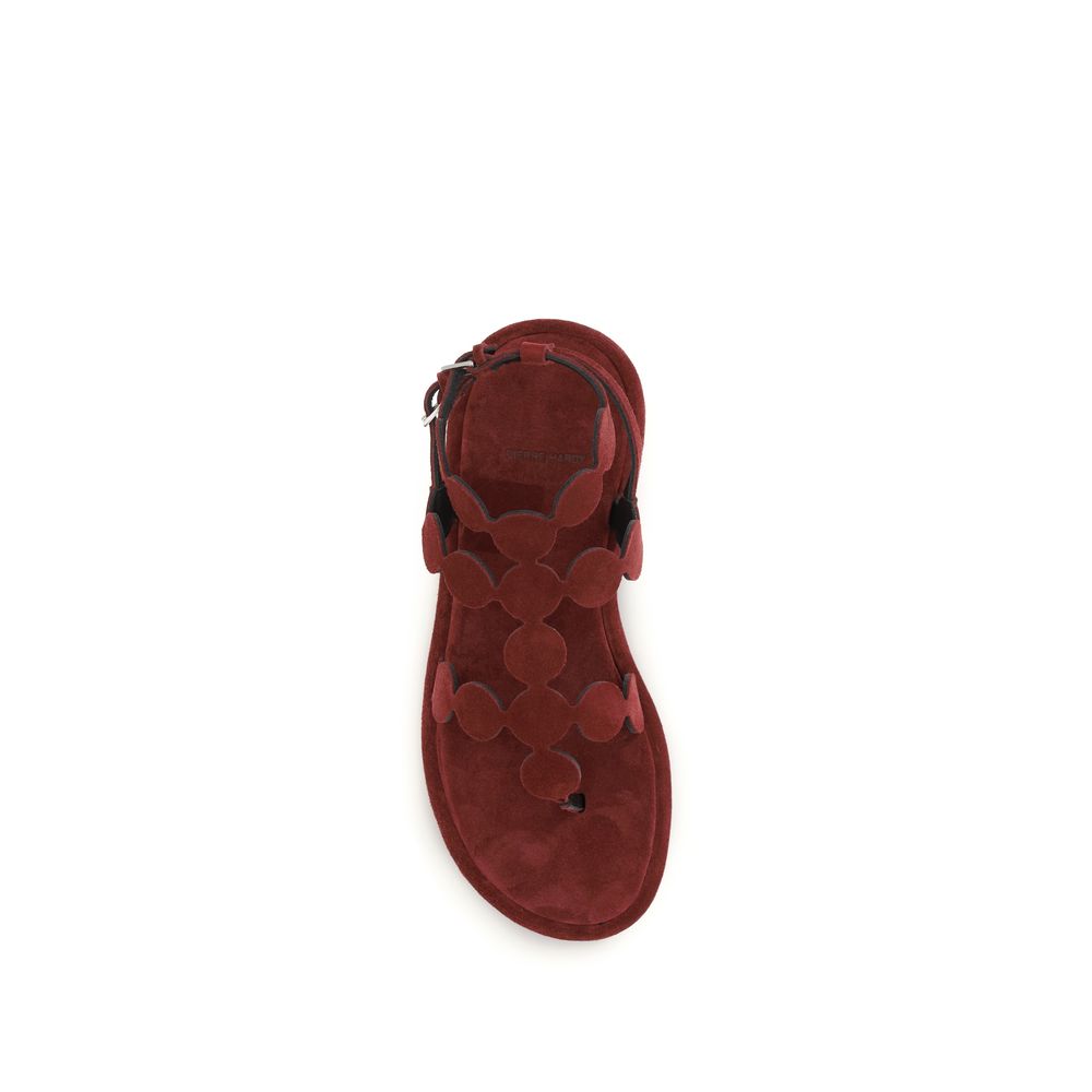 Pierre Hardy Brown Calf Leather Bos Taurus Platform Women's Sandals