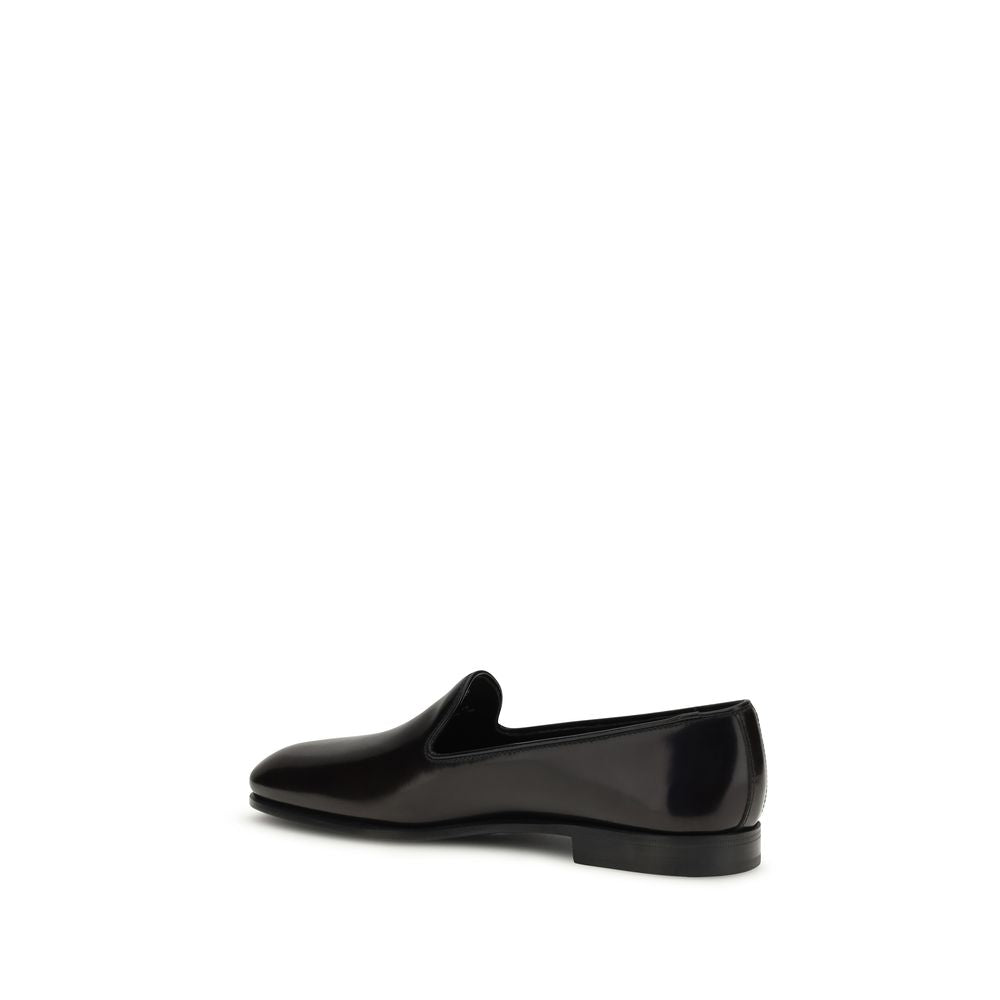 Church's Bordeaux Calf Leather Bos Taurus Slip-On Women's Loafers