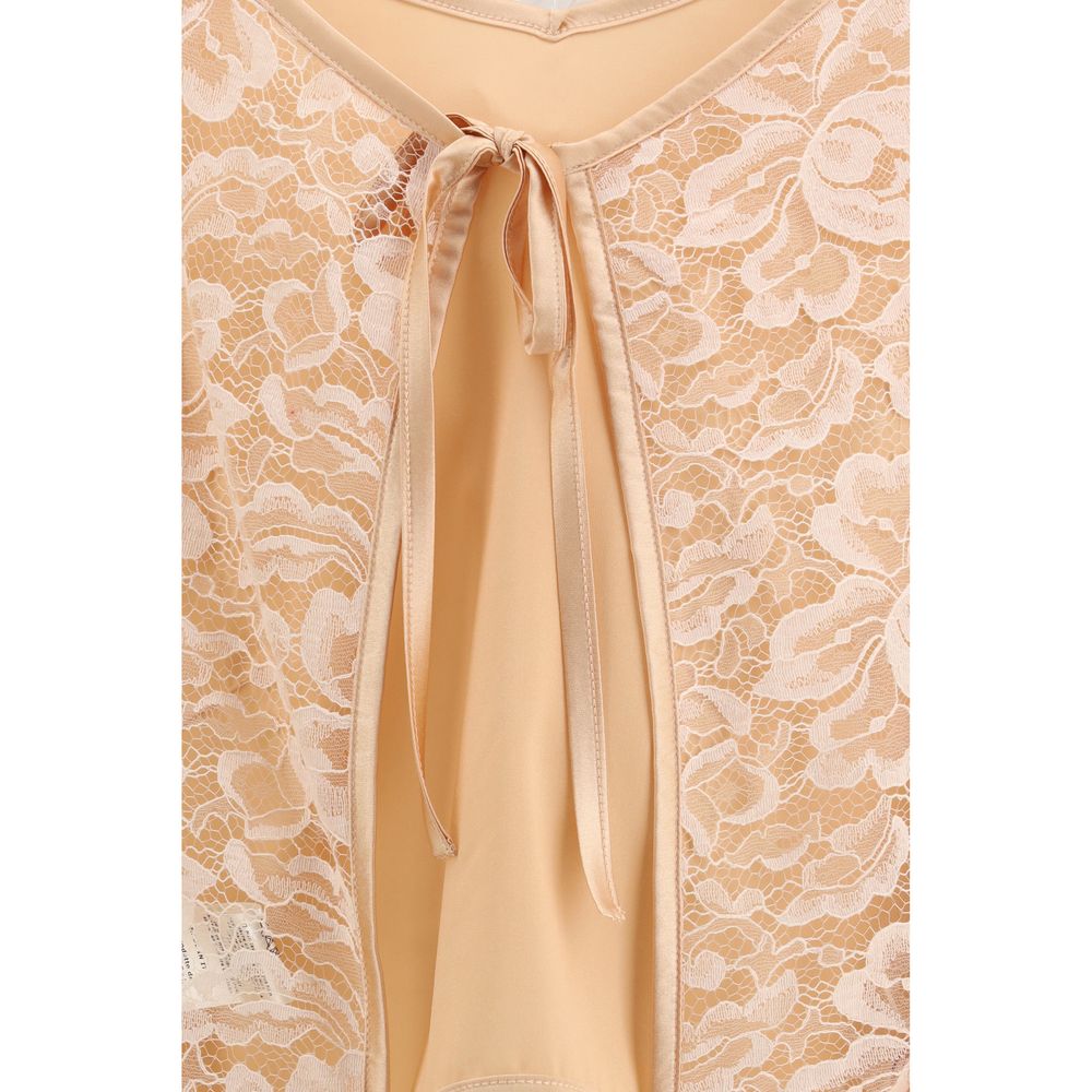 Kristina Ti Orange Silk Women's Blouse