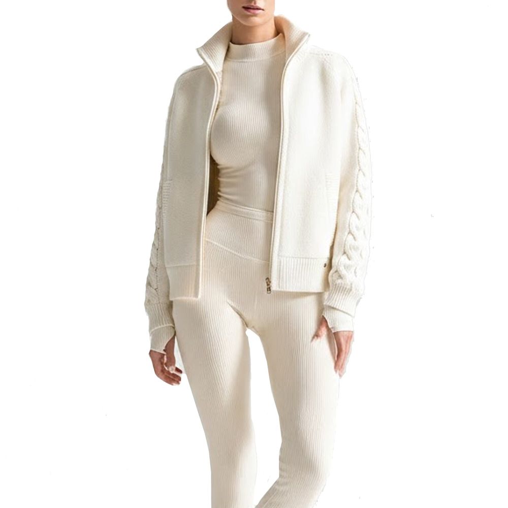 Herno White Cashmere Women's Cardigan