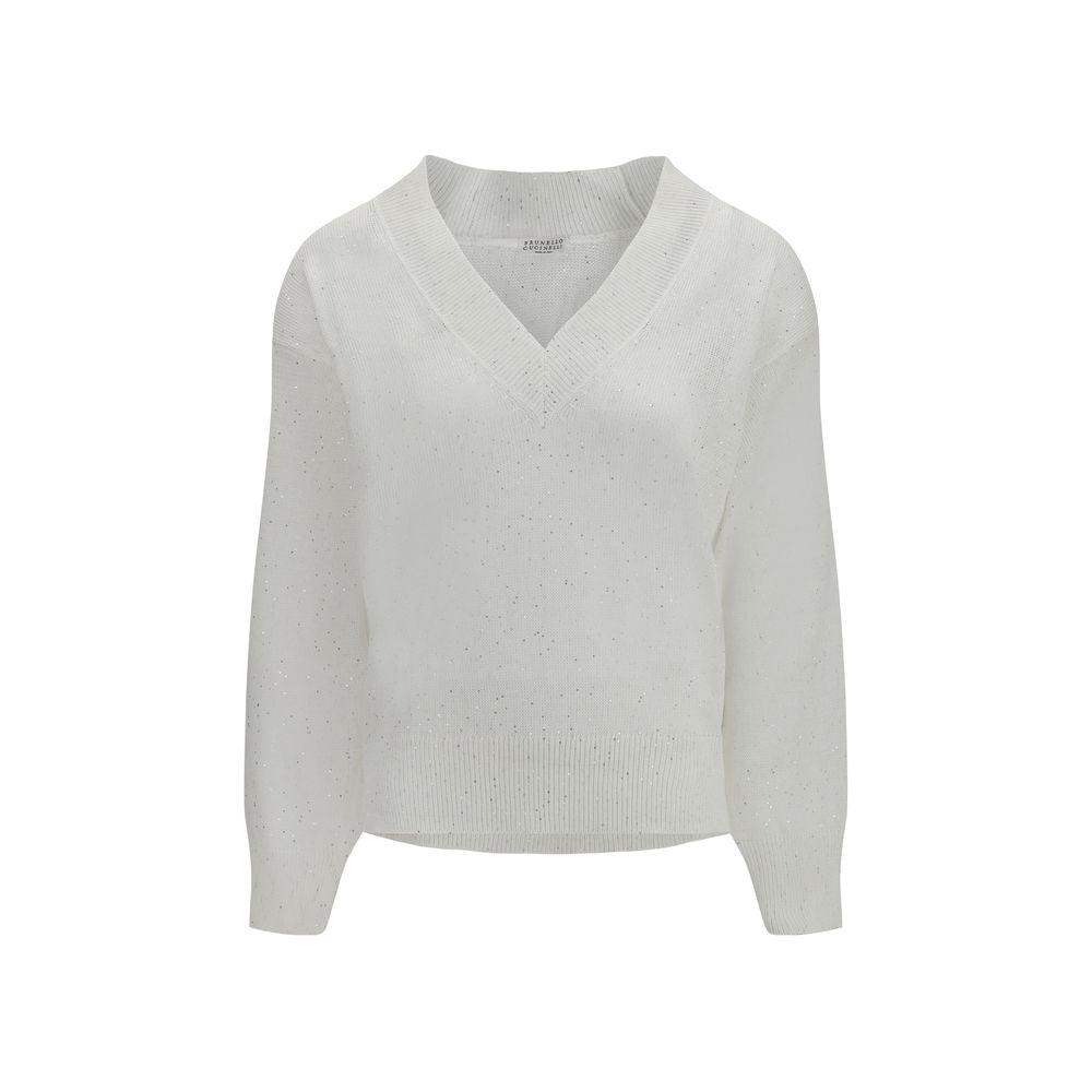 Brunello Cucinelli White Linen Women's T-Shirt