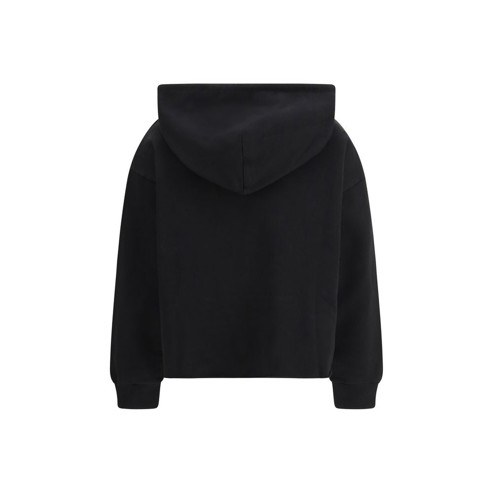MM6 Black Cotton Women's Sweatshirt