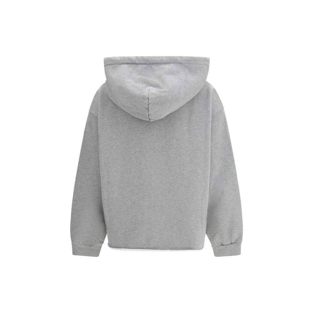 MM6 Gray Cotton Women's Sweatshirt