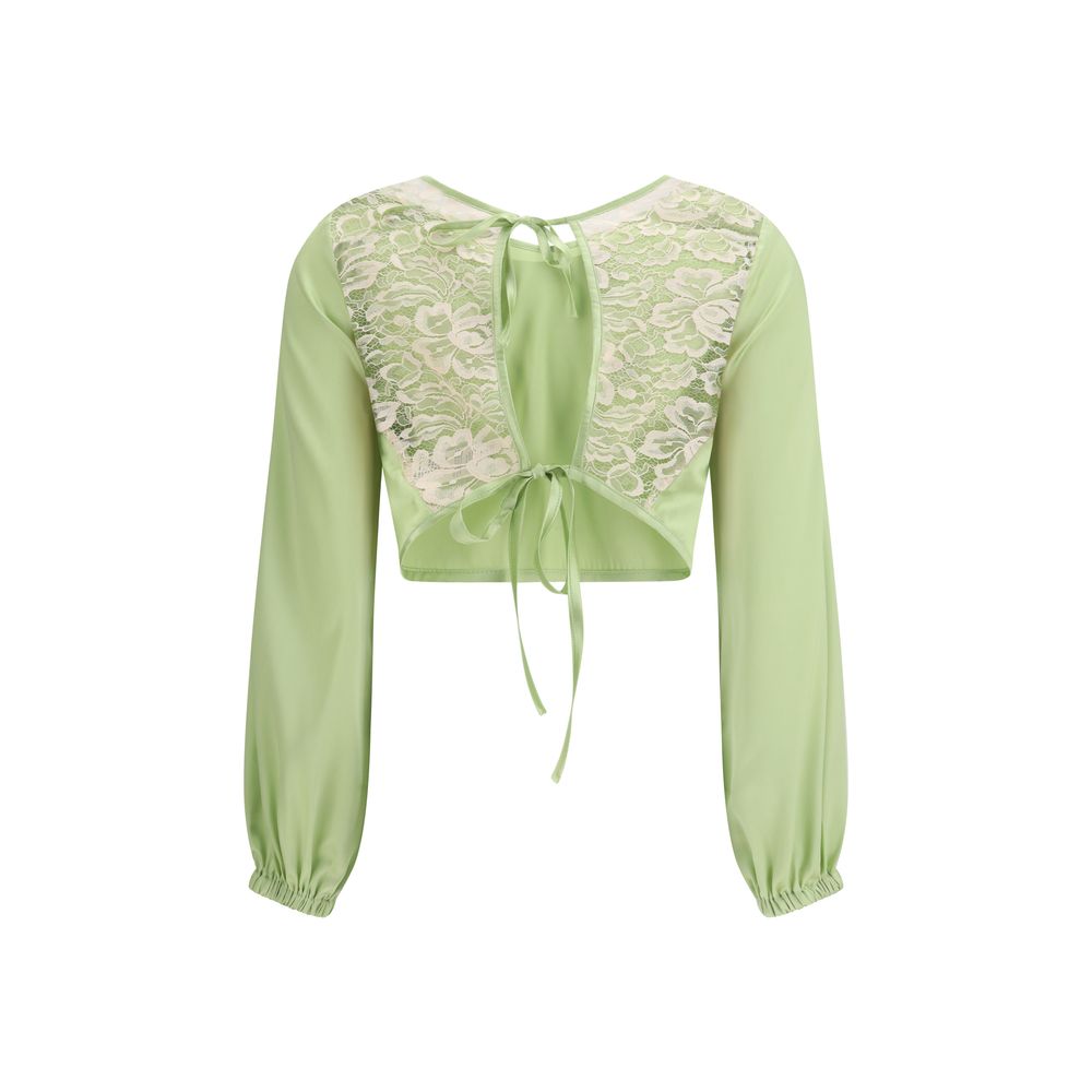 Kristina Ti Bicolor Silk Women's Blouse