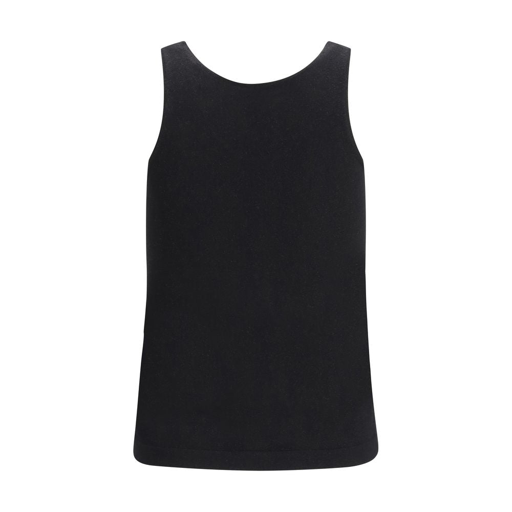 Brunello Cucinelli Black Cashmere Tank Women's Tops