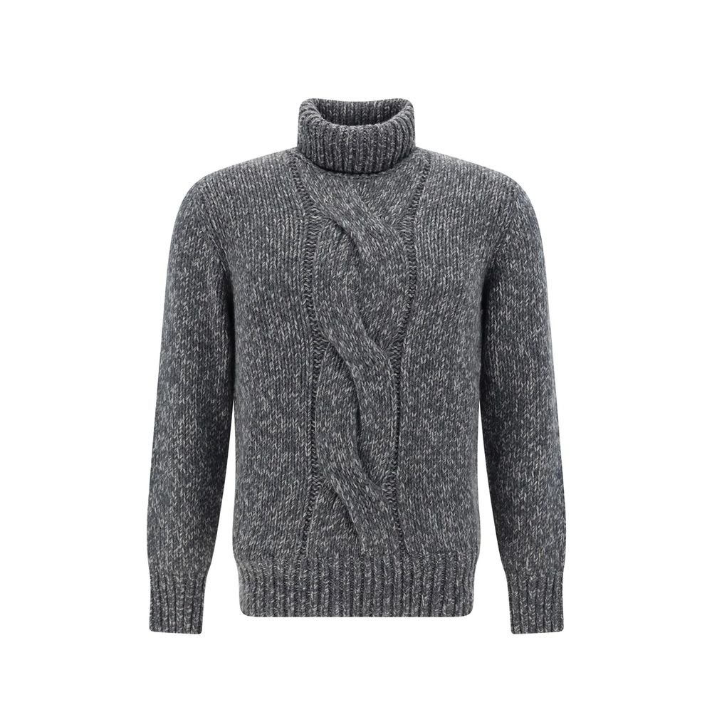 Brunello Cucinelli Gray Cashmere Men's Turtleneck