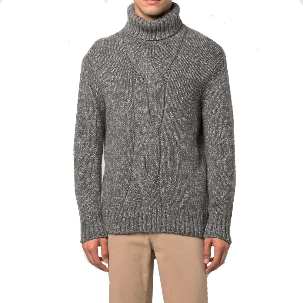 Brunello Cucinelli Gray Cashmere Men's Turtleneck
