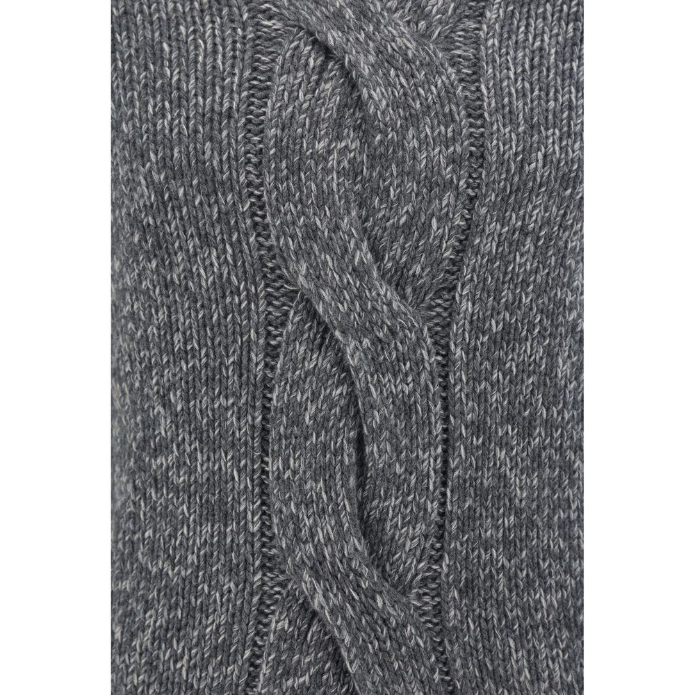 Brunello Cucinelli Gray Cashmere Men's Turtleneck