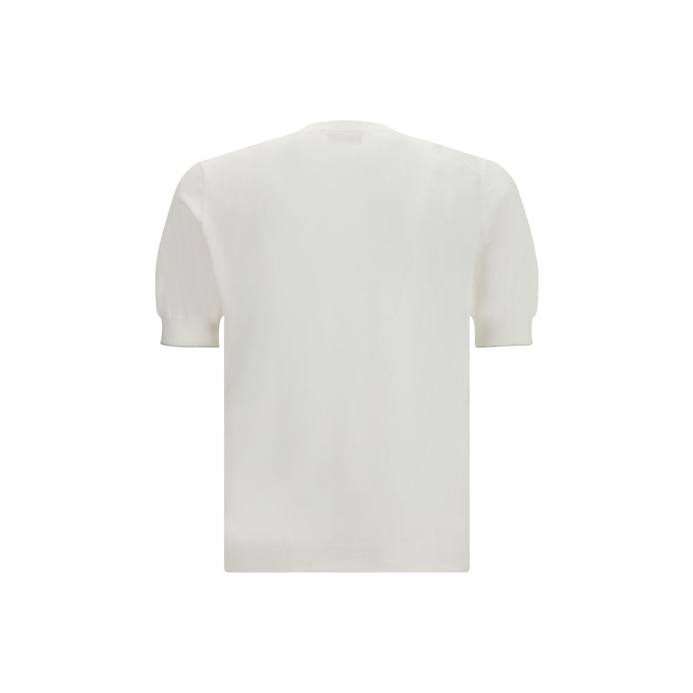 Brunello Cucinelli White Cotton Men's T-Shirt