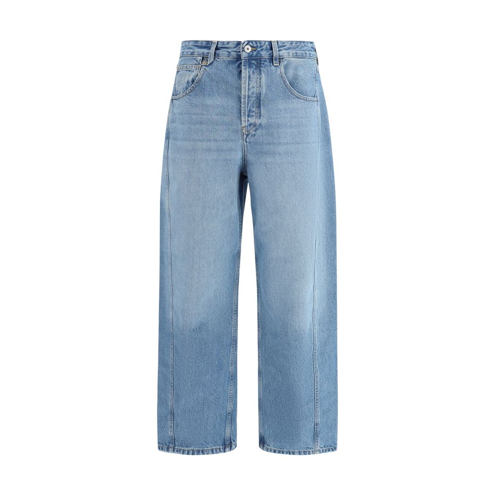 Jacquemus Blue Polyester Jeans Men's Denim