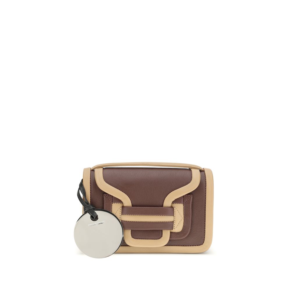 Pierre Hardy Brown Calf Leather Bos Taurus Shoulder Women's Bag