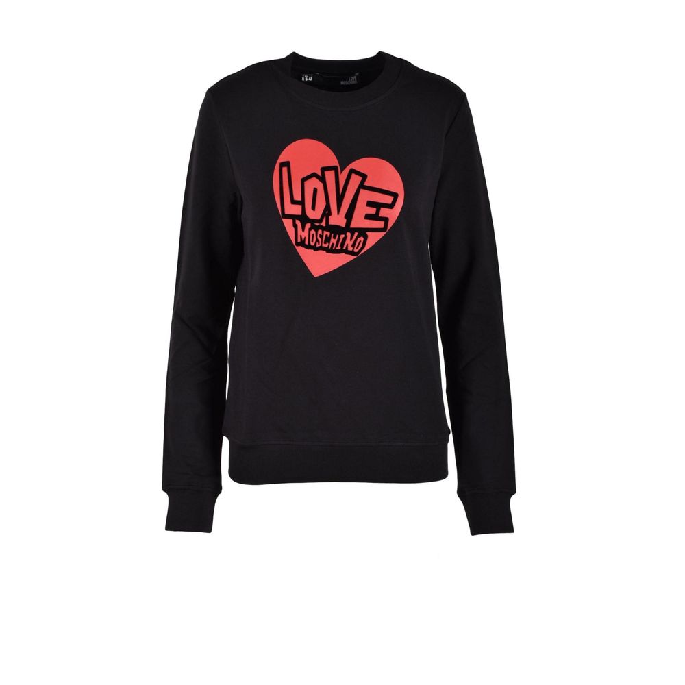 Love Moschino Black Cotton Women's Sweatshirt